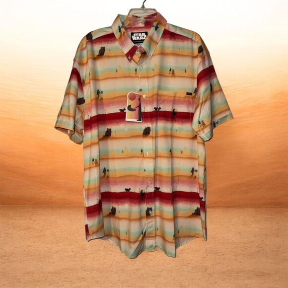 RSVLTS Star Wars Mandalorian Layers Shirt Sleeve Shirt 2XL NWT - Picture 1 of 8